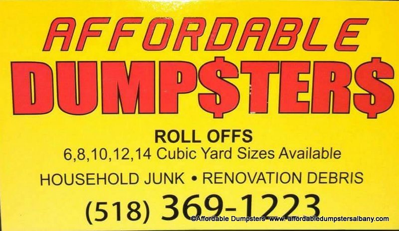 Affordable Dumpsters, Albany, Schenectady, Troy, and Saratoga, NY